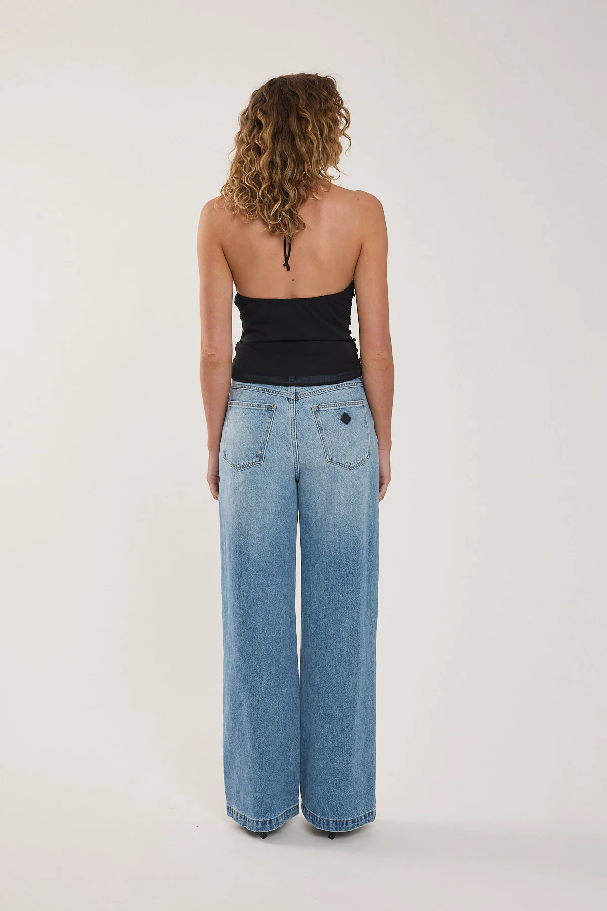 Abrand A 94 High and Wide Jean Paloma Mid Blue Denim - Image 4