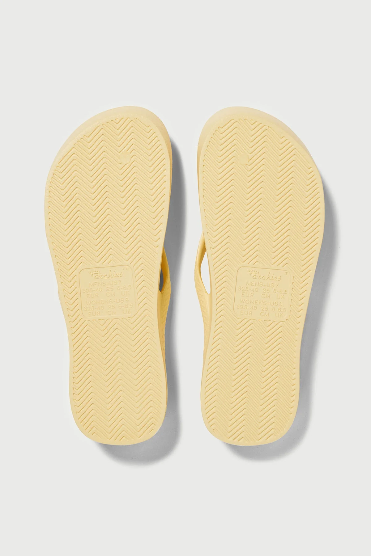 Archies Footwear Arch Support Thong Lemon - Image 6