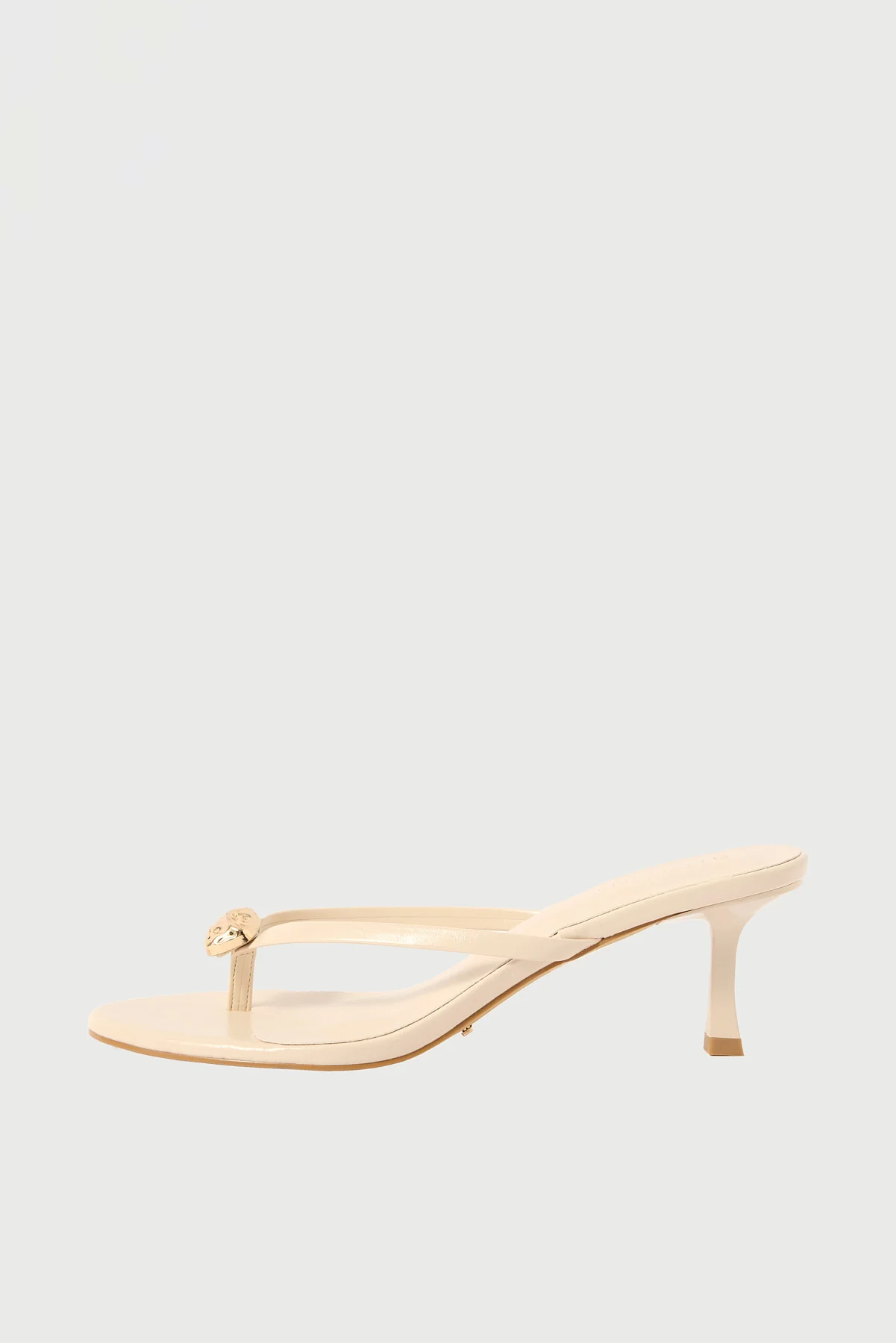 Billini Gaynor PU Thong Heel Cream