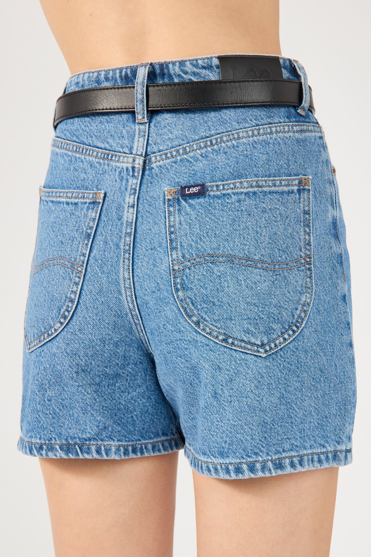 Lee High Moms Short Bold Blue - Image 6