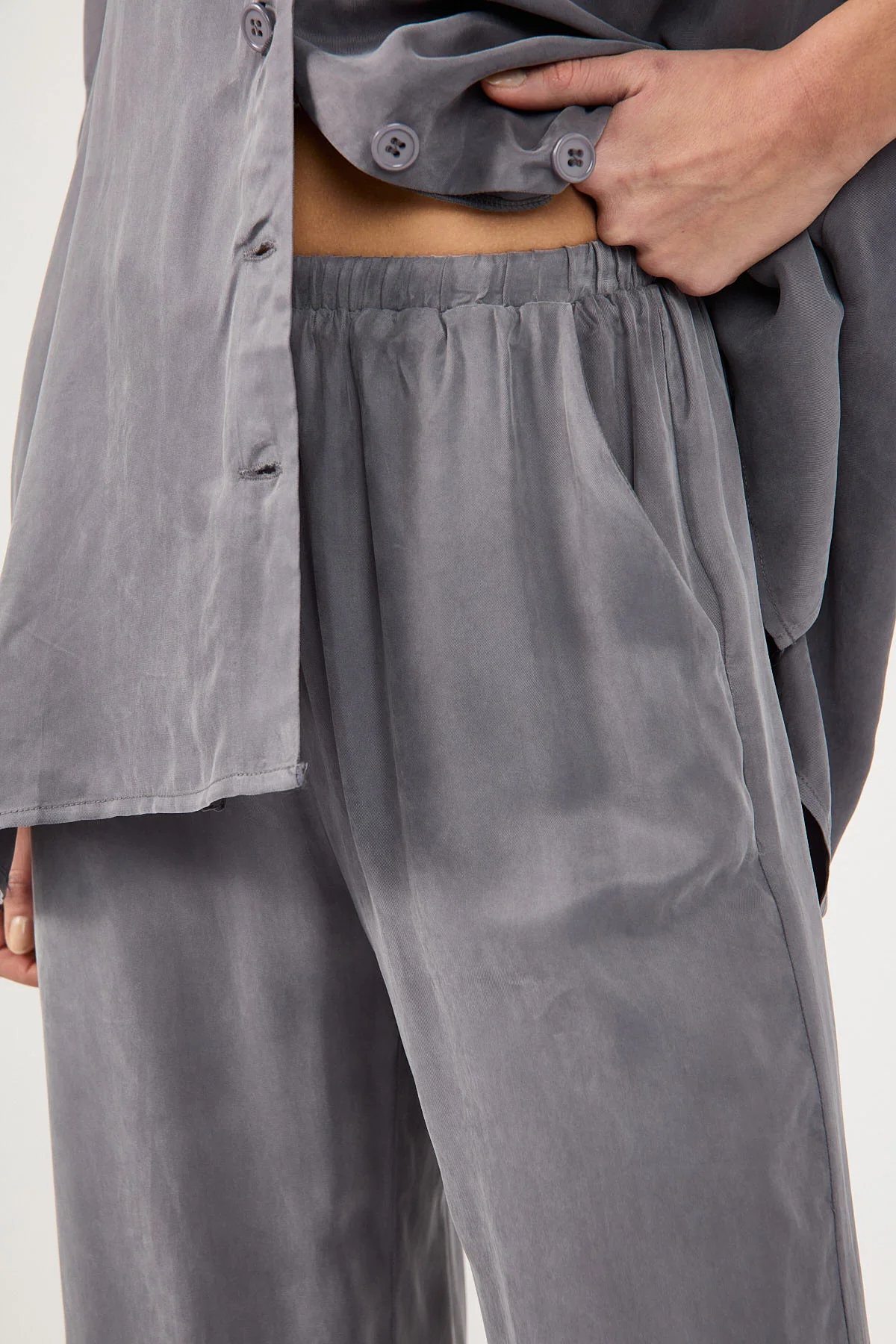 Perfect Stranger Ace Cupro Pant Charcoal - Image 3