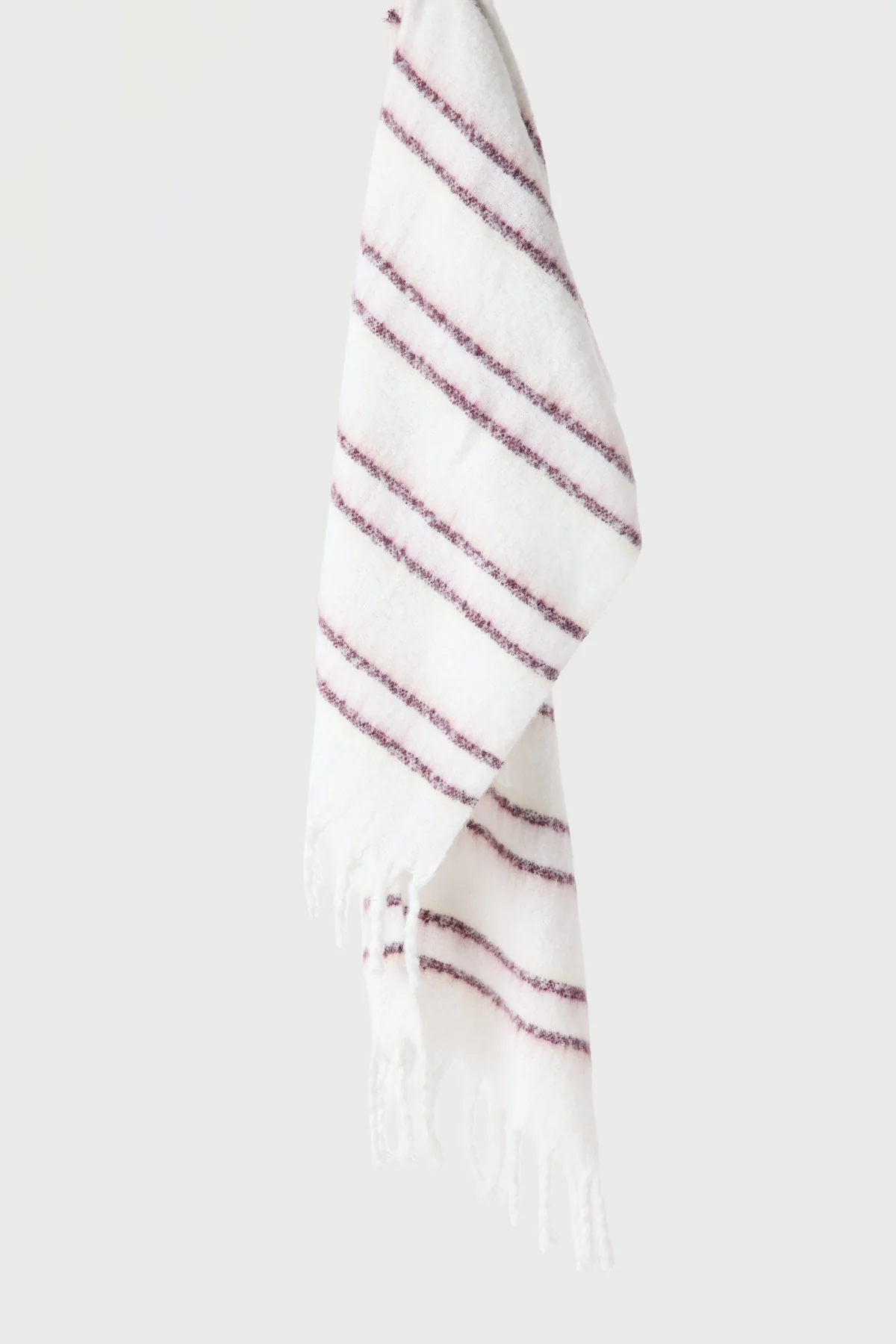 Perfect Stranger Amory Stripe Knit Scarf Cream Stripe - Image 2