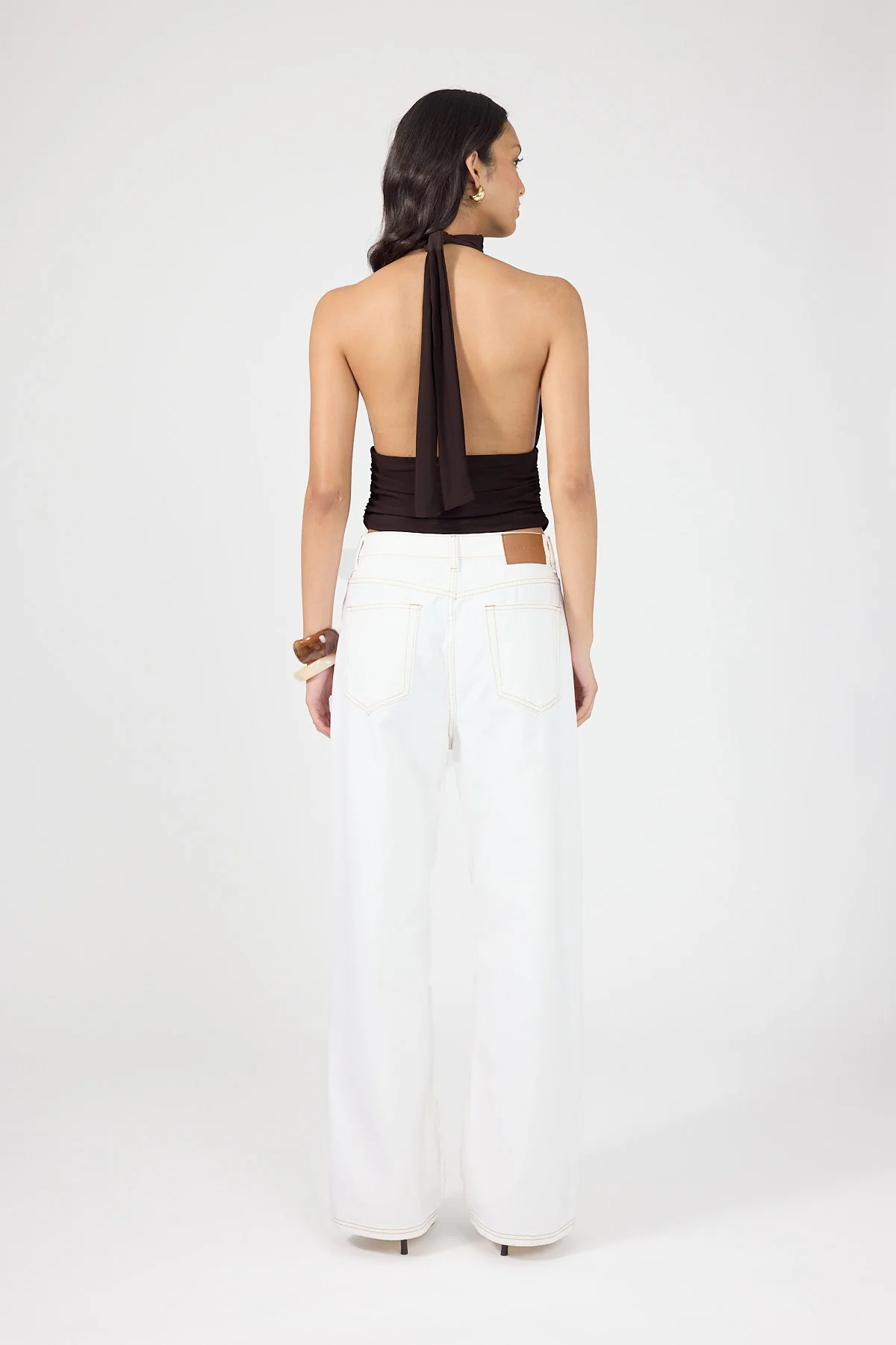 Perfect Stranger Aria Halter Top Brown - Image 4
