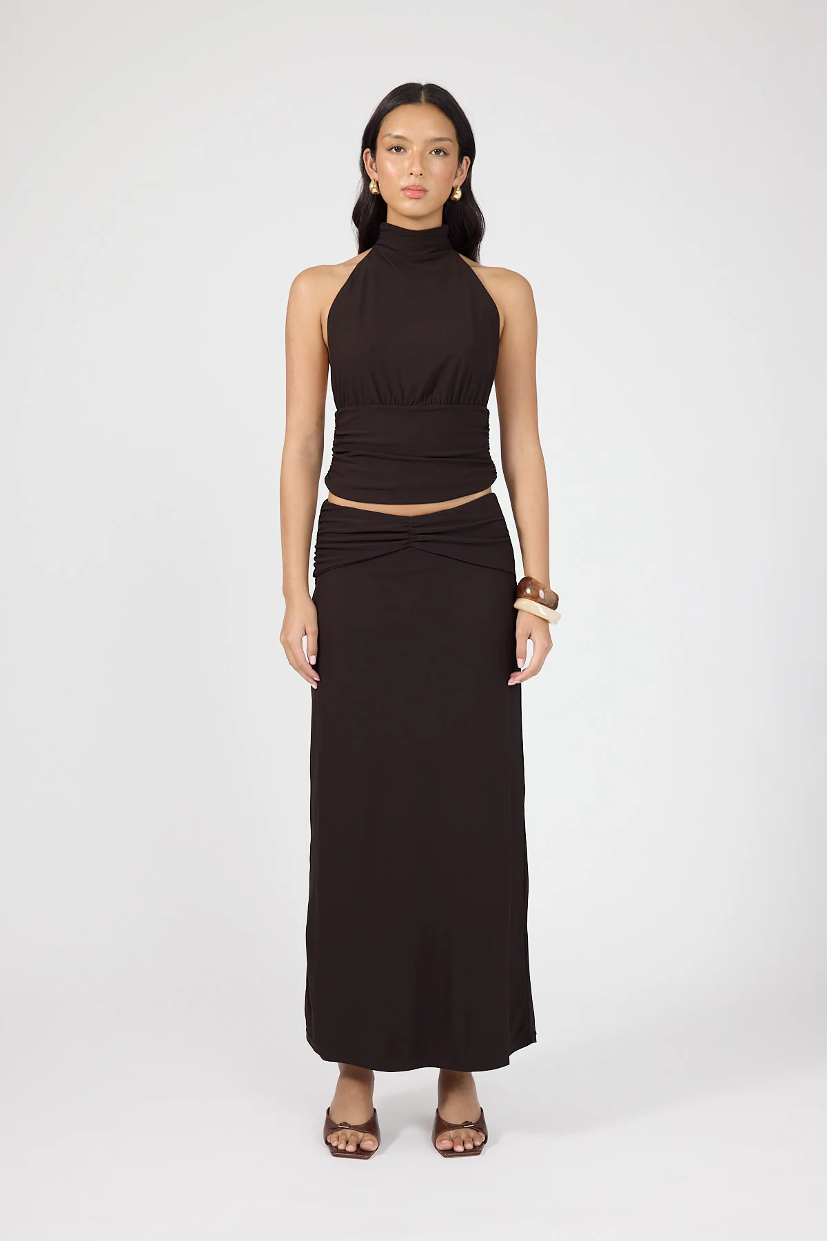 Perfect Stranger Aria Halter Top Brown - Image 6
