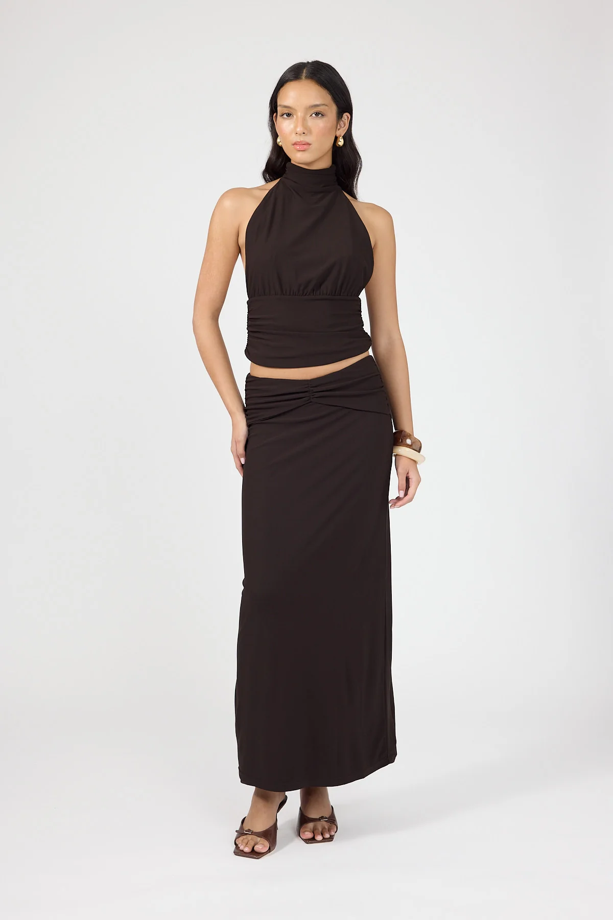 Perfect Stranger Aria Halter Top Brown - Image 9