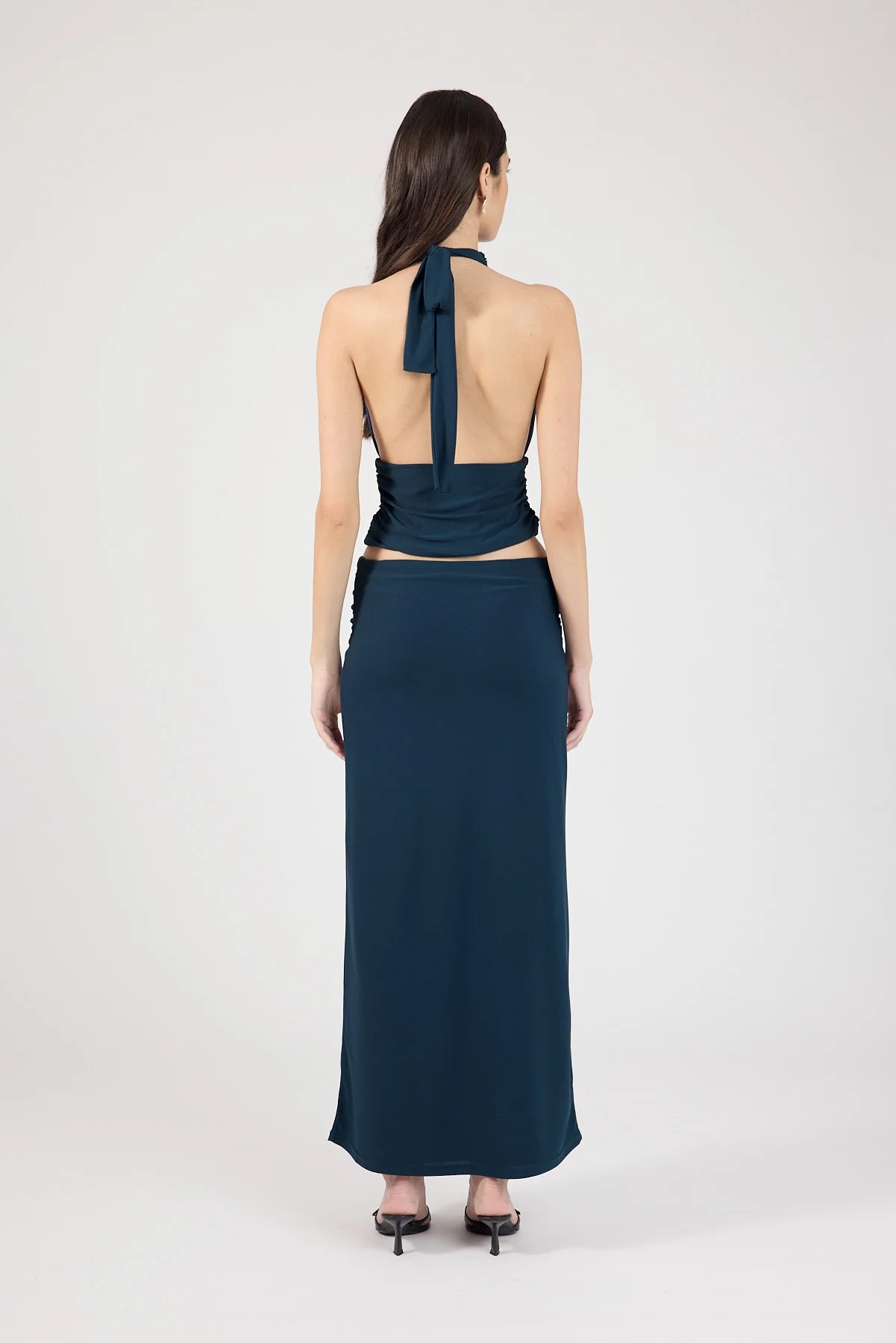 Perfect Stranger Aria Halter Top Petrol Blue - Image 13