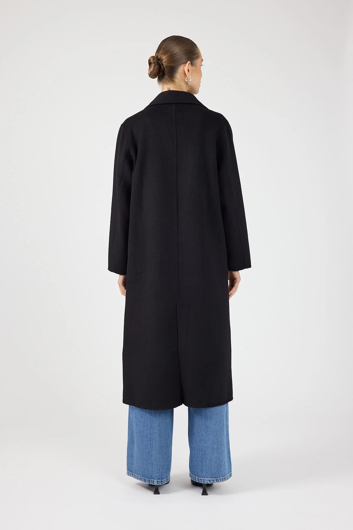 Perfect Stranger Asher Long Line Coat Black - Image 3