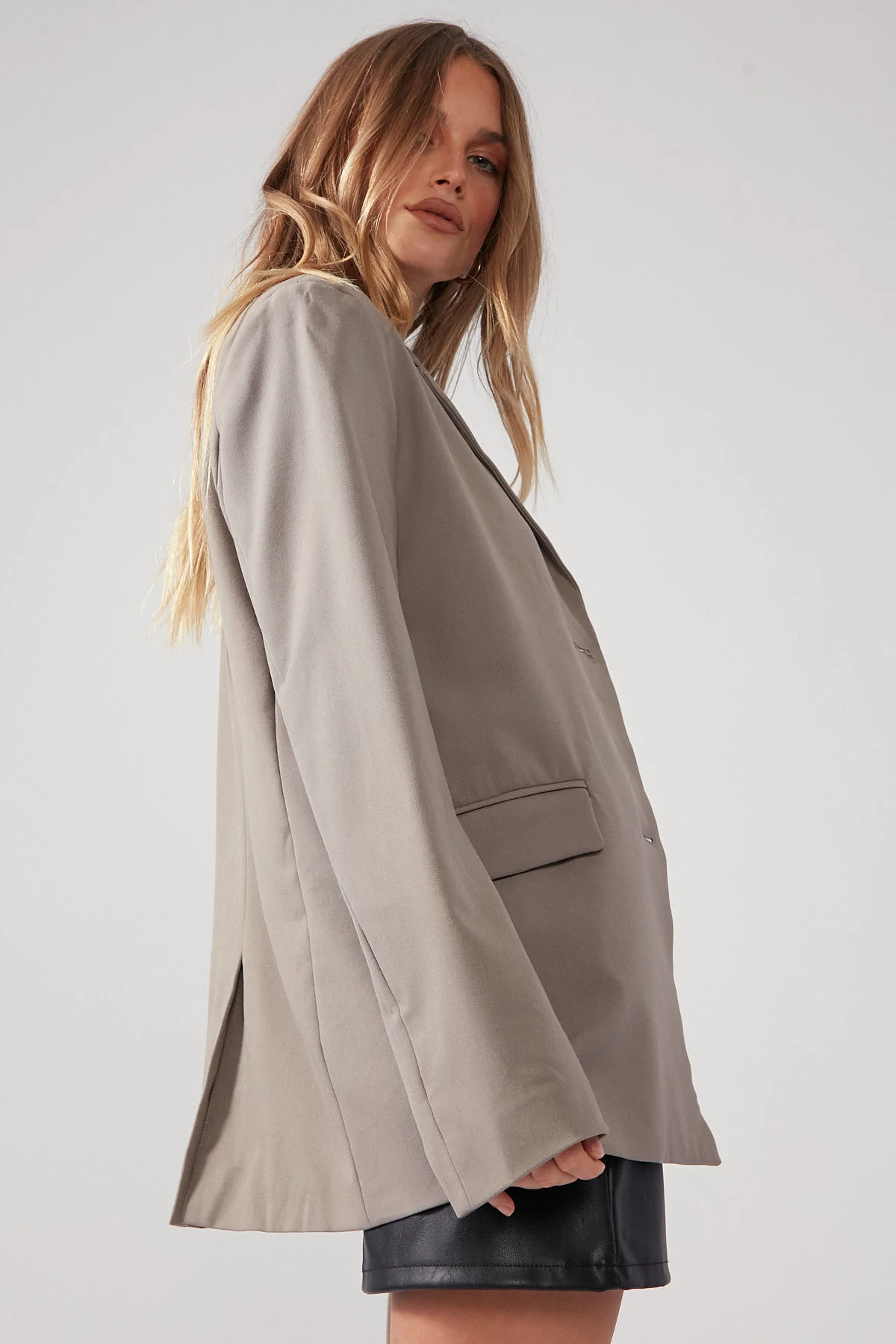 Perfect Stranger Ashwood Tailored Blazer Grey - Image 3
