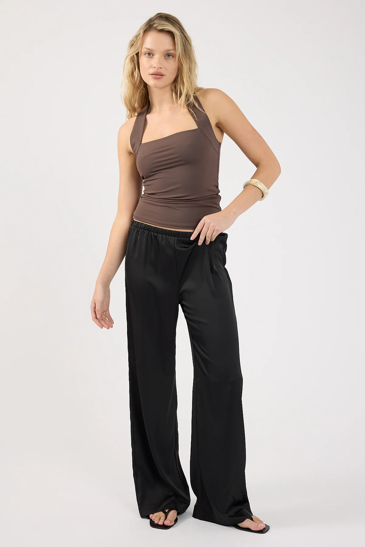 Perfect Stranger Bailey Halter Top Brown - Image 2