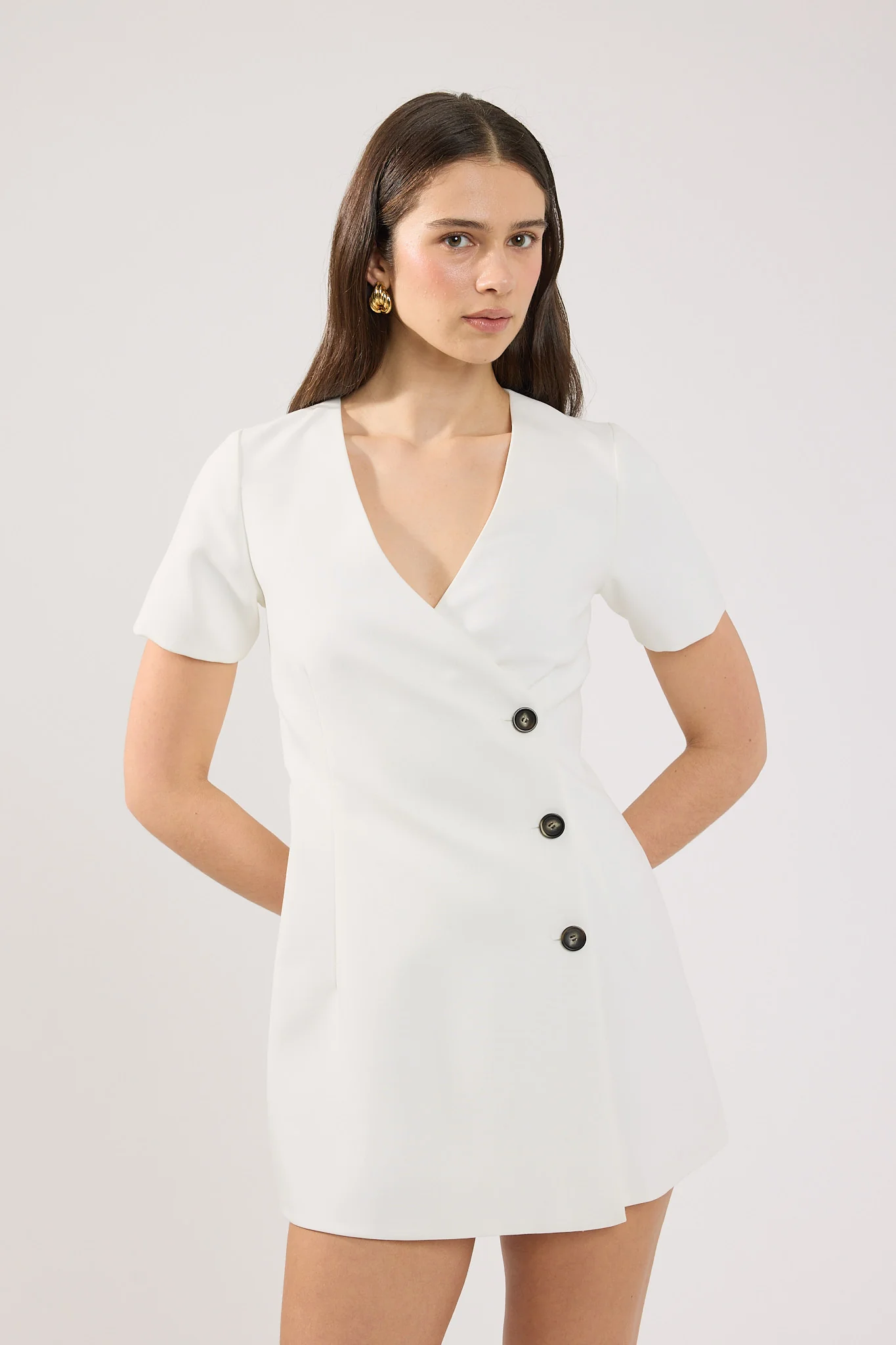 Perfect Stranger Beth Mini Dress Off White - Image 5