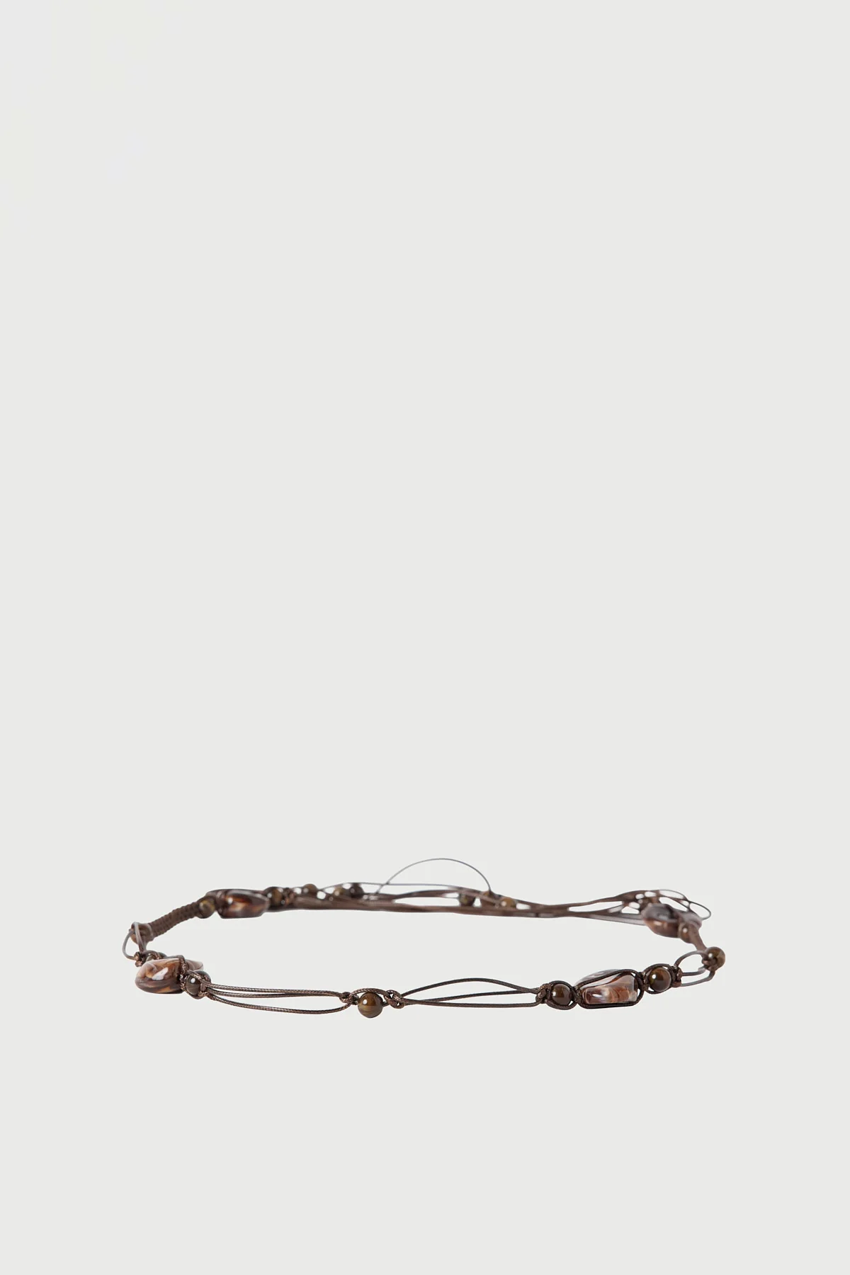 Perfect Stranger Bridget Beaded Belt Brown - Image 5