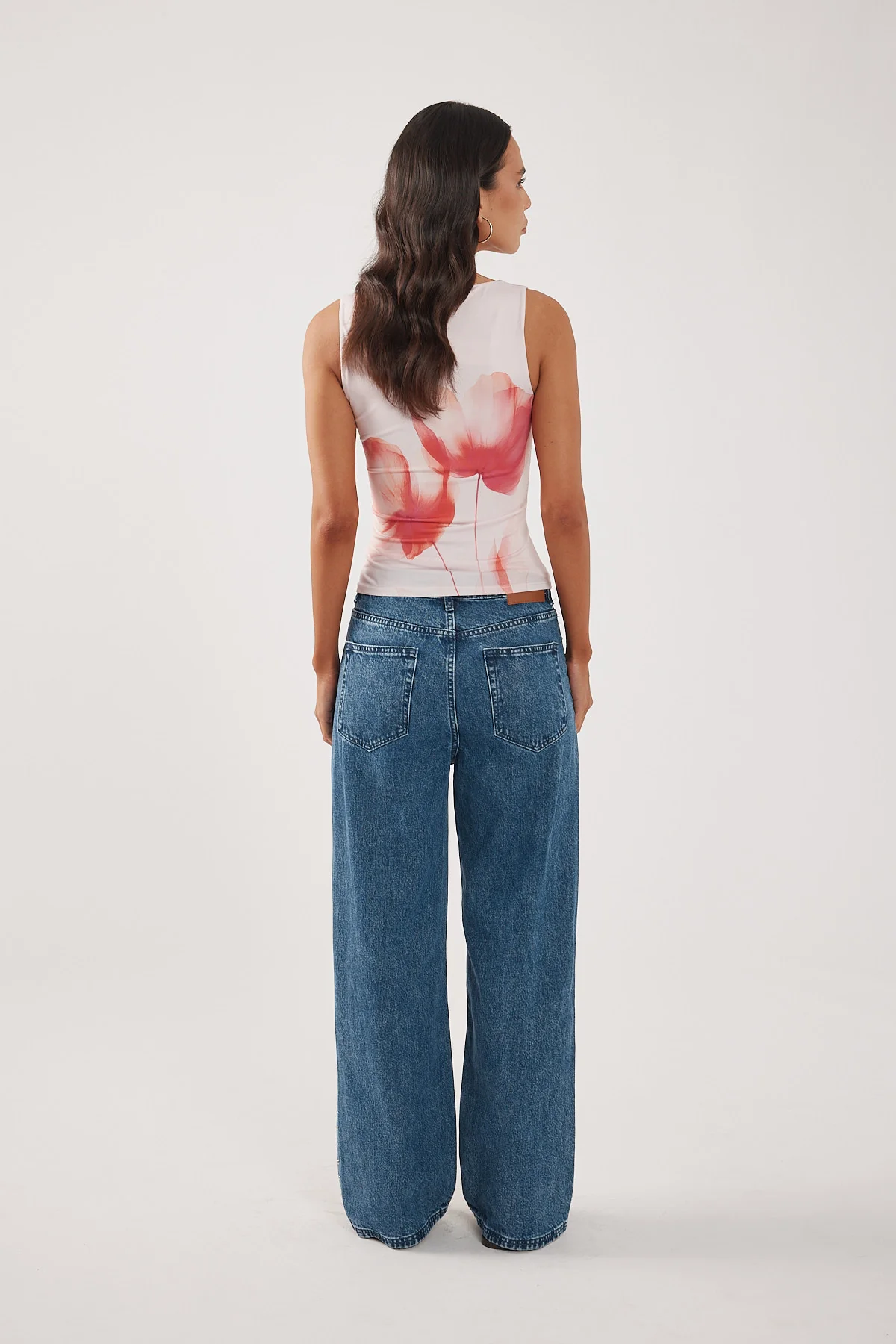 Perfect Stranger Cassia Square Neck Top Pink Print - Image 6