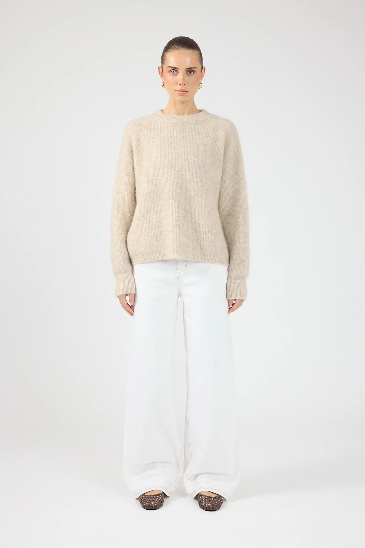 Perfect Stranger Cedar Knit Jumper Oatmeal