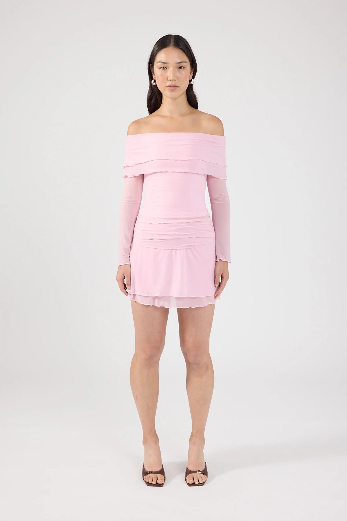Perfect Stranger Celine Mid Rise Skort Pink - Image 7