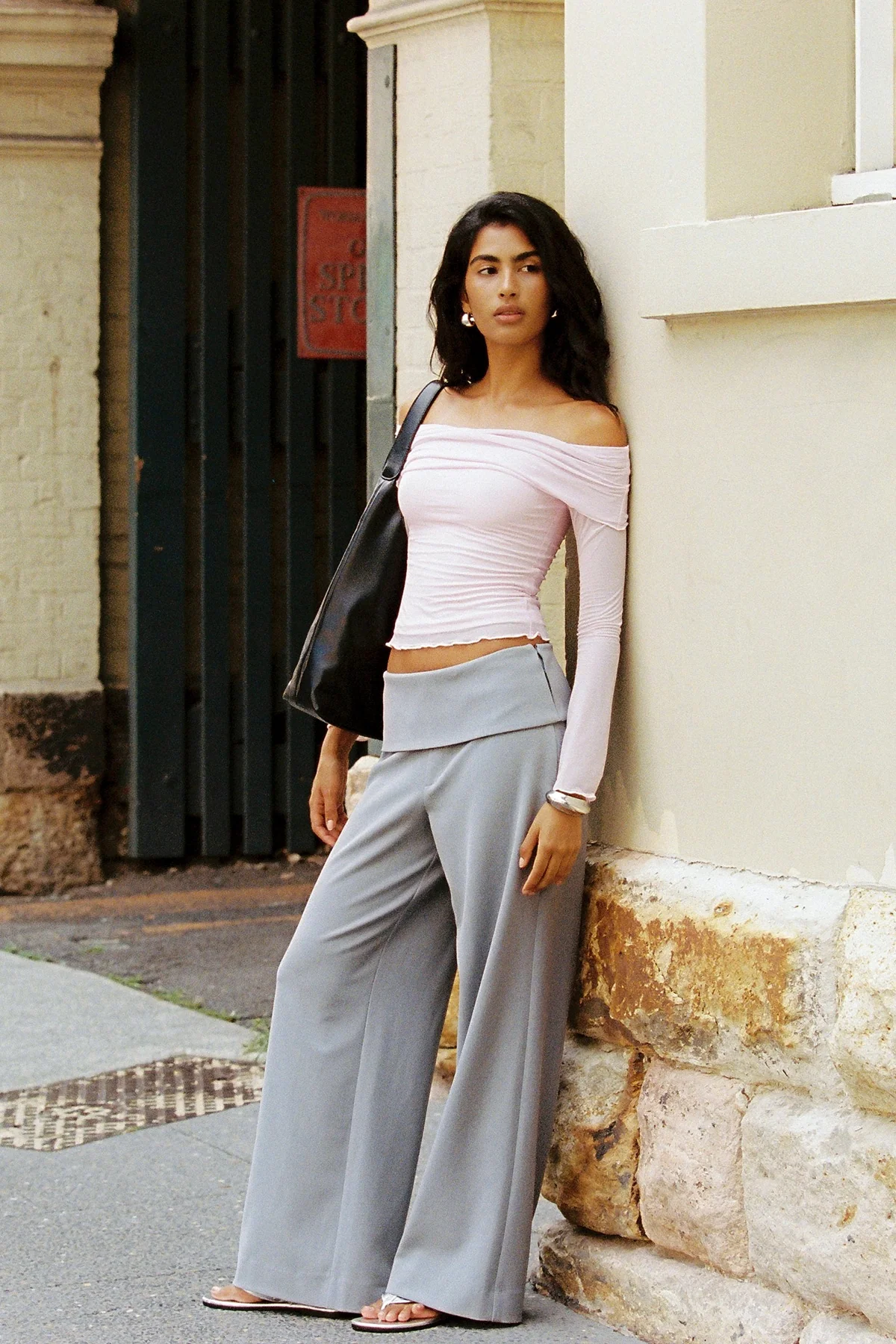 Perfect Stranger Celine Off Shoulder Top Pink - Image 3