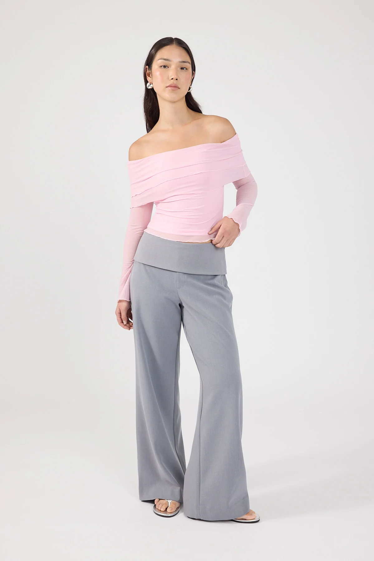 Perfect Stranger Celine Off Shoulder Top Pink - Image 7