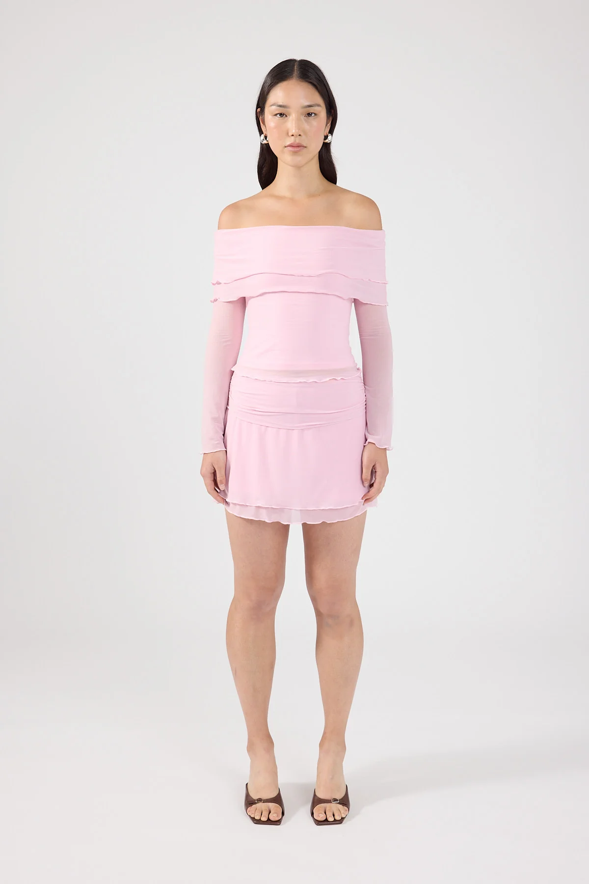 Perfect Stranger Celine Off Shoulder Top Pink - Image 9