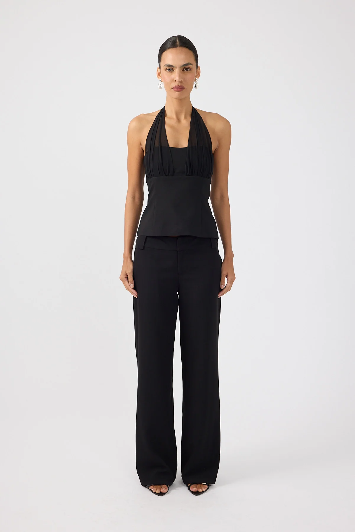 Perfect Stranger Cocona Low Rise Recycled Tailored Pant Black - Image 10
