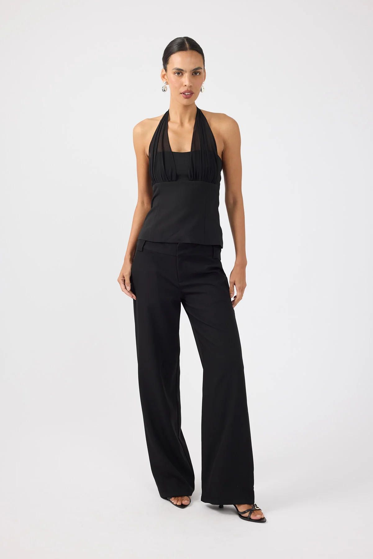 Perfect Stranger Cocona Low Rise Recycled Tailored Pant Black - Image 3