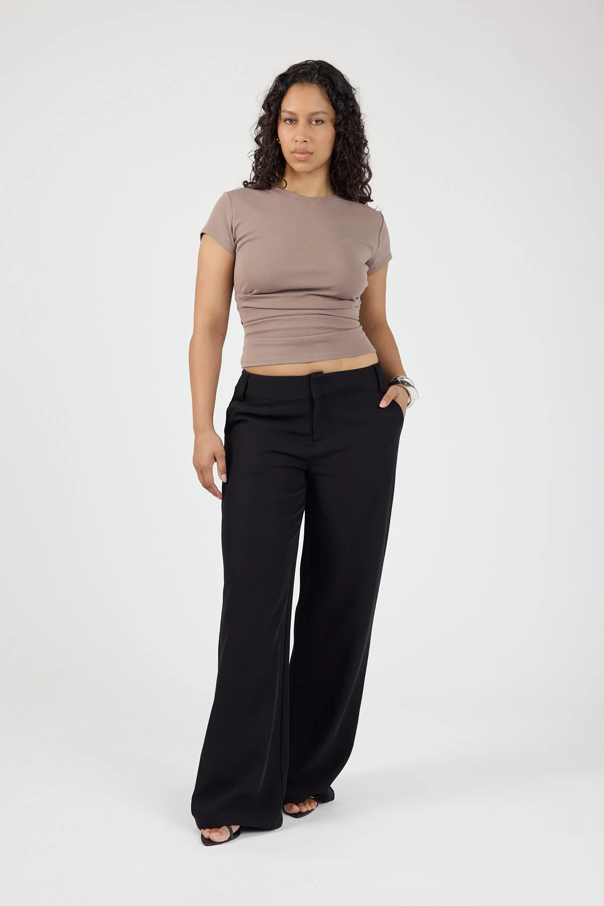 Perfect Stranger Cocona Low Rise Recycled Tailored Pant Black - Image 6
