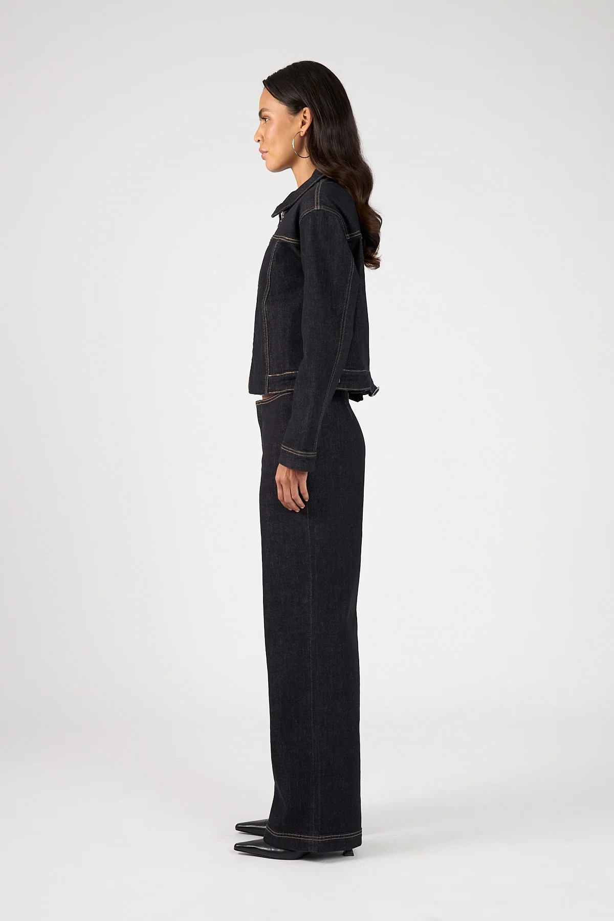 Perfect Stranger Cynthi Mid Baggy Jean Dark Indigo - Image 5