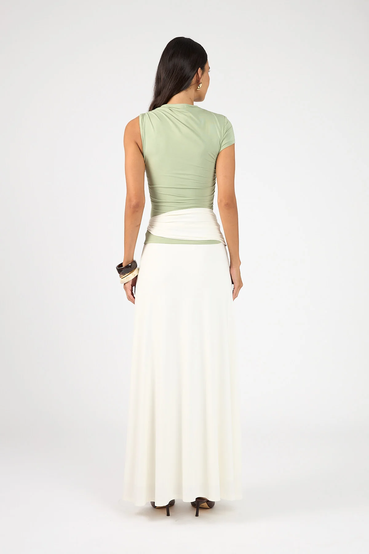 Perfect Stranger Daisy Sash Top Matcha Green - Image 11