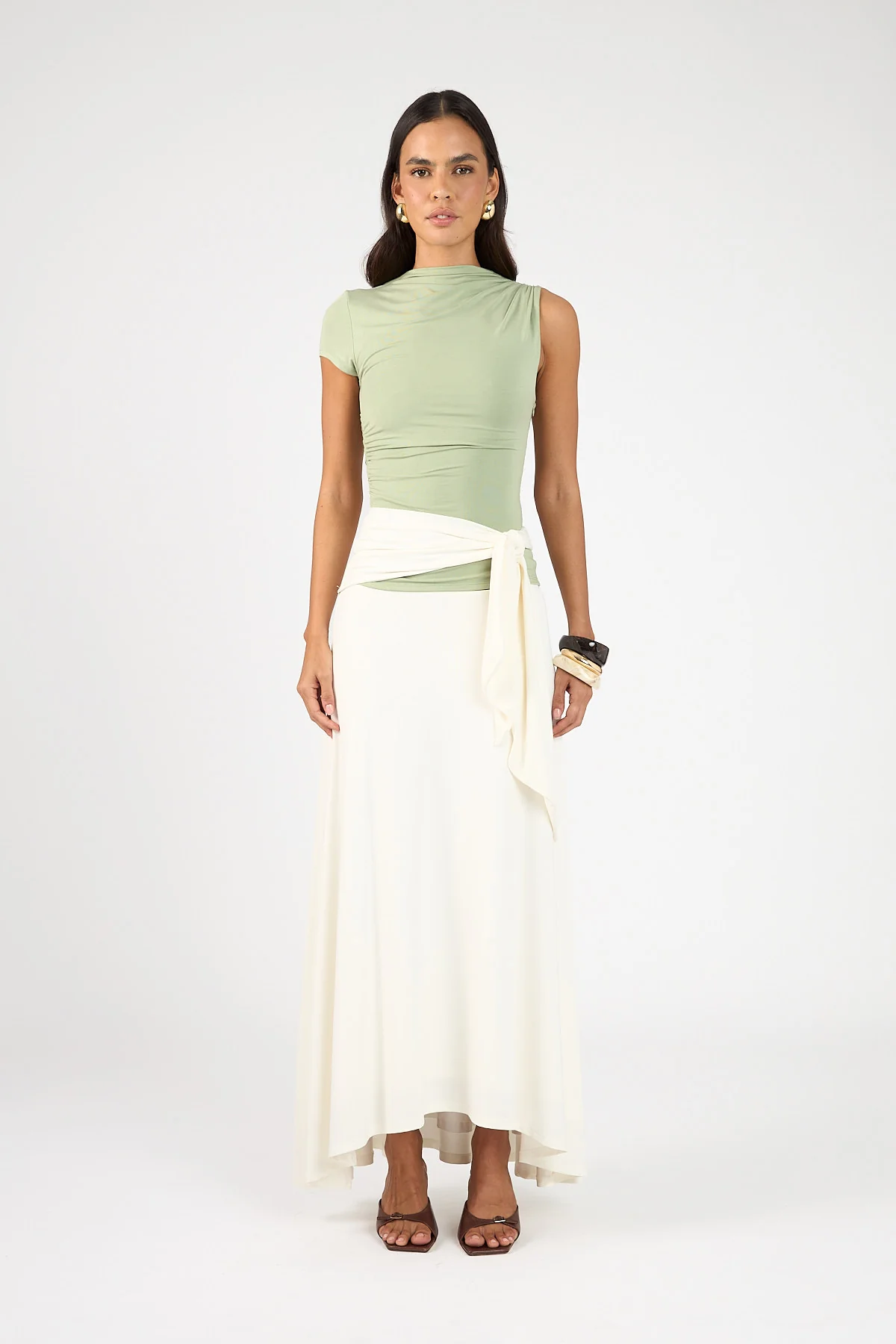 Perfect Stranger Daisy Sash Top Matcha Green - Image 12