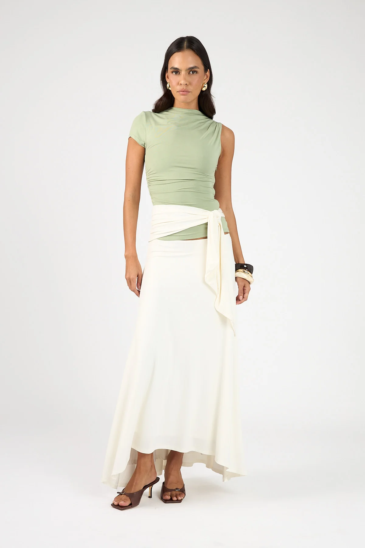Perfect Stranger Daisy Sash Top Matcha Green - Image 13