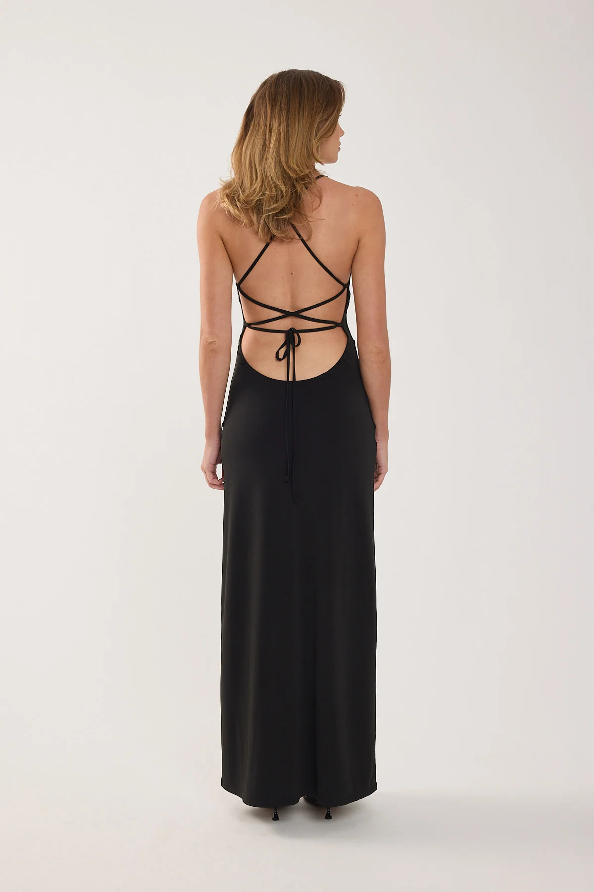Perfect Stranger Dorian Buckle Maxi Dress Black - Image 3
