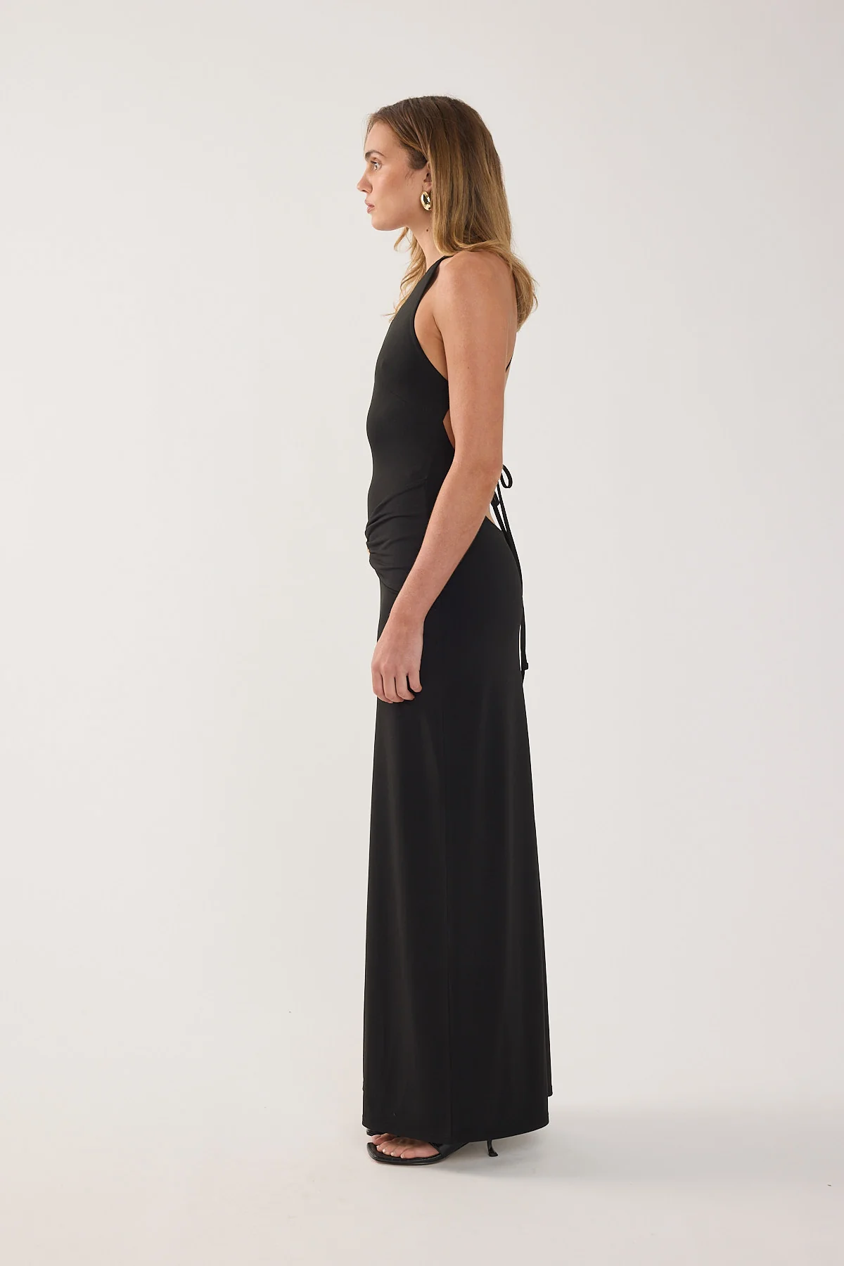 Perfect Stranger Dorian Buckle Maxi Dress Black - Image 8