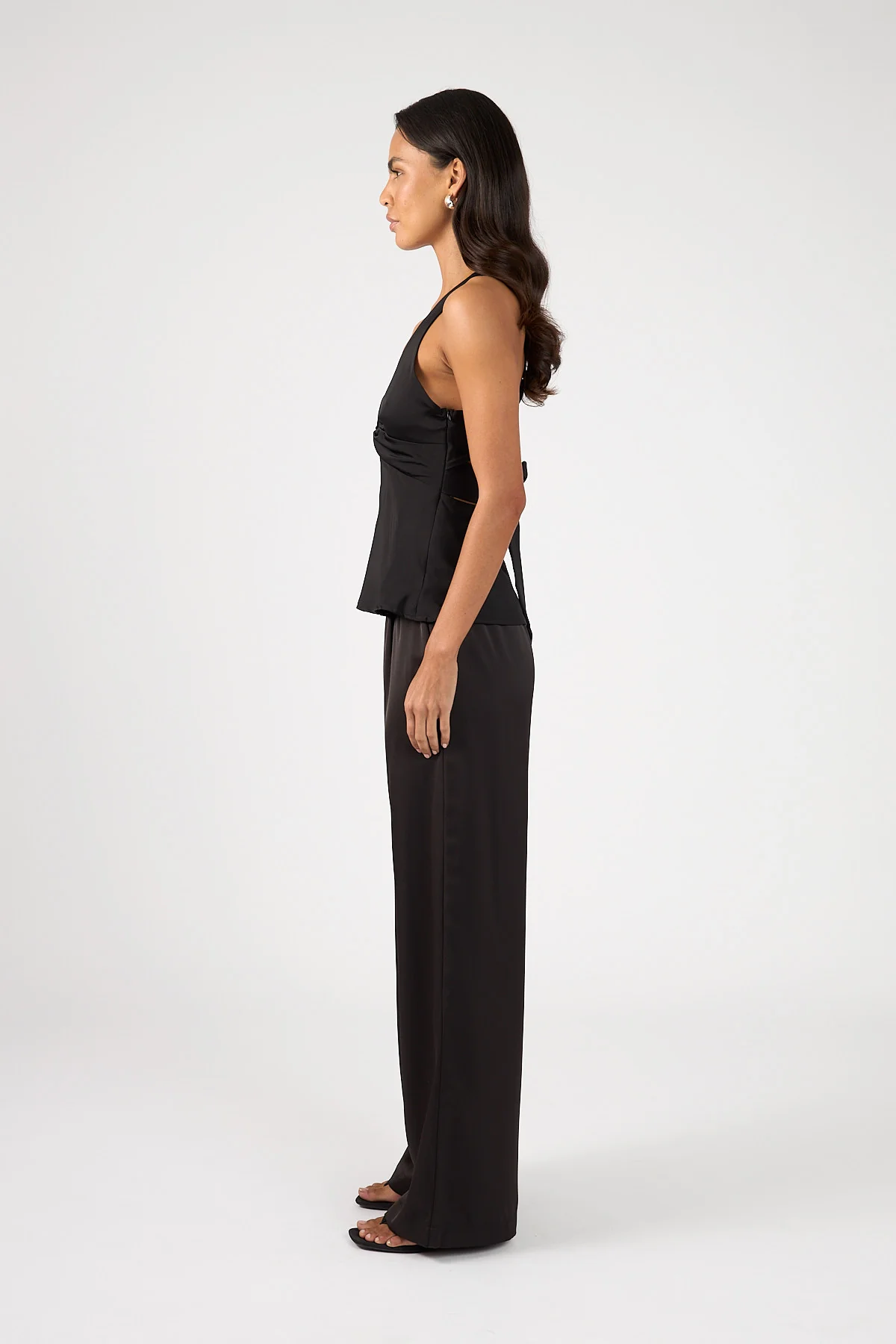 Perfect Stranger Ellie Twist Halter Top Black - Image 2