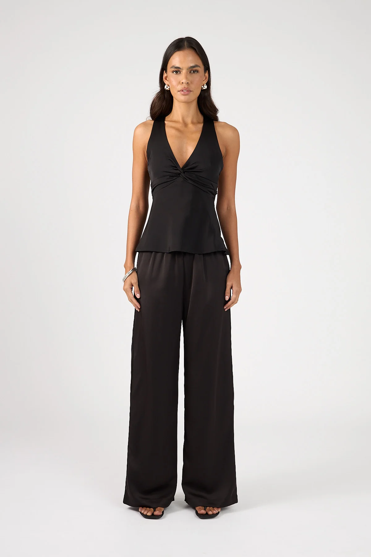 Perfect Stranger Ellie Twist Halter Top Black - Image 5