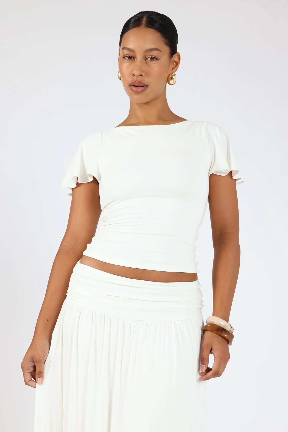 Perfect Stranger Ellison Jersey T-shirt Off White - Image 4
