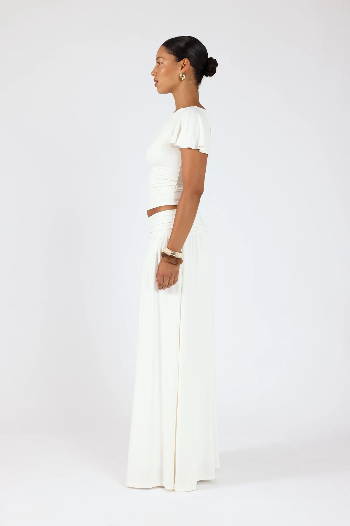 Perfect Stranger Ellison Jersey T-shirt Off White - Image 6