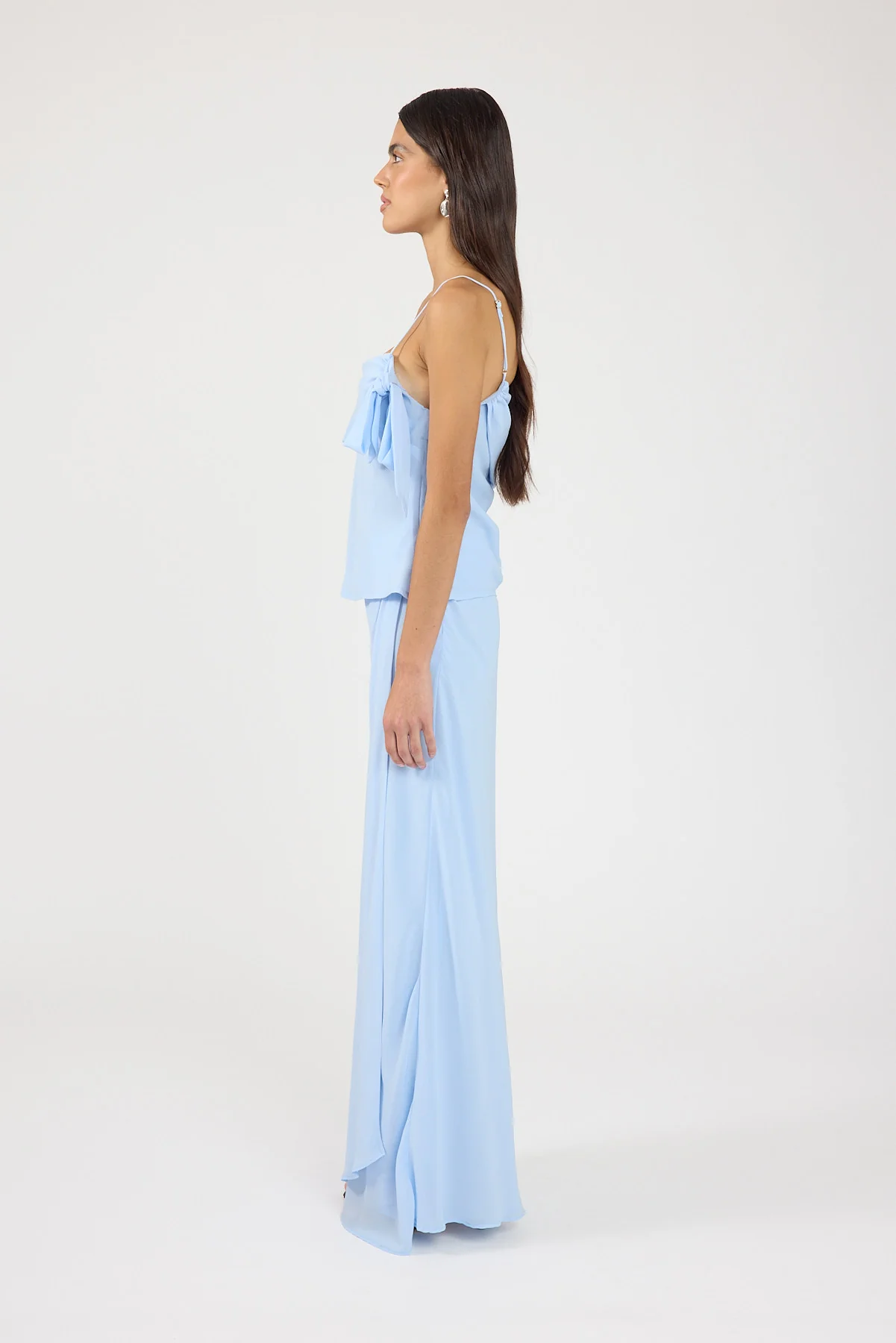 Perfect Stranger Elouise Draped Maxi Skirt Blue - Image 2