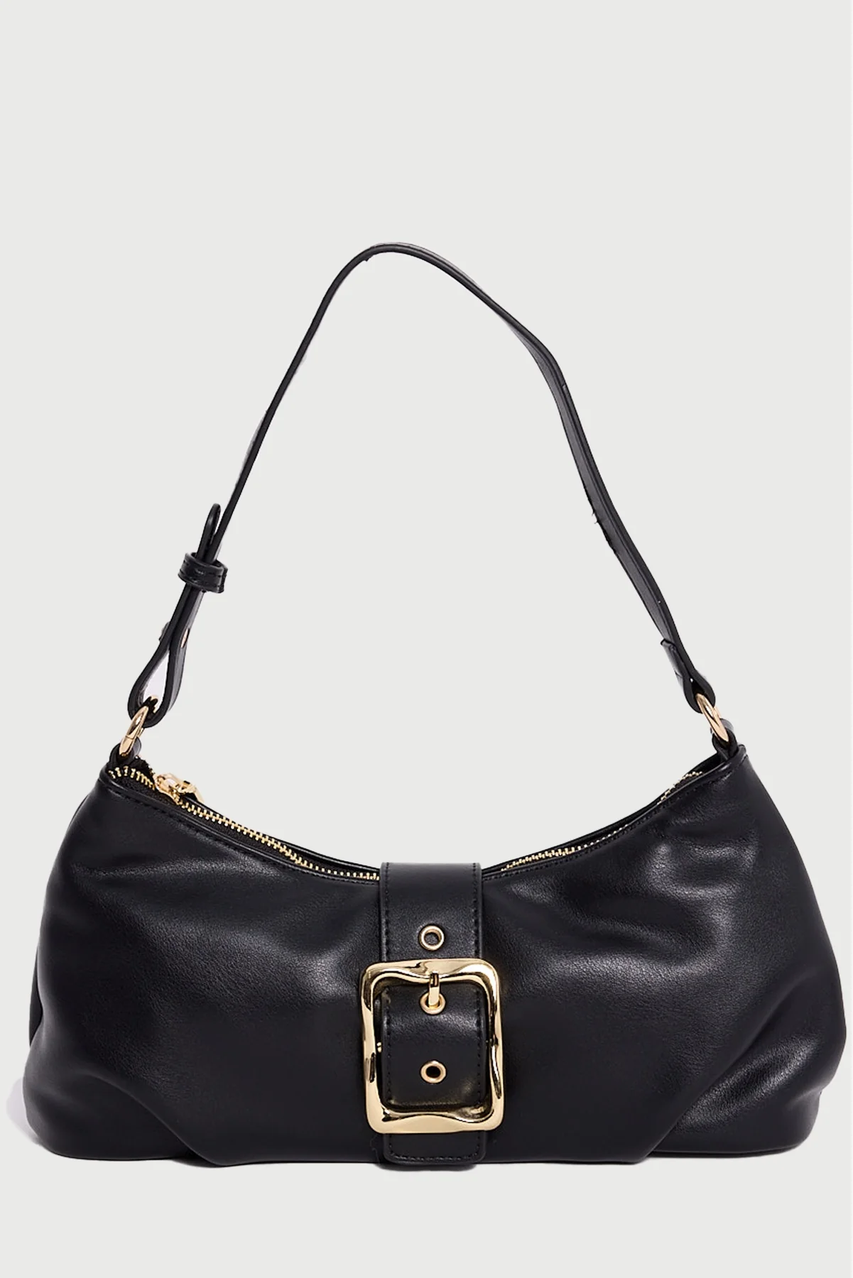 Perfect Stranger Enola Buckle Shoulder Bag Black