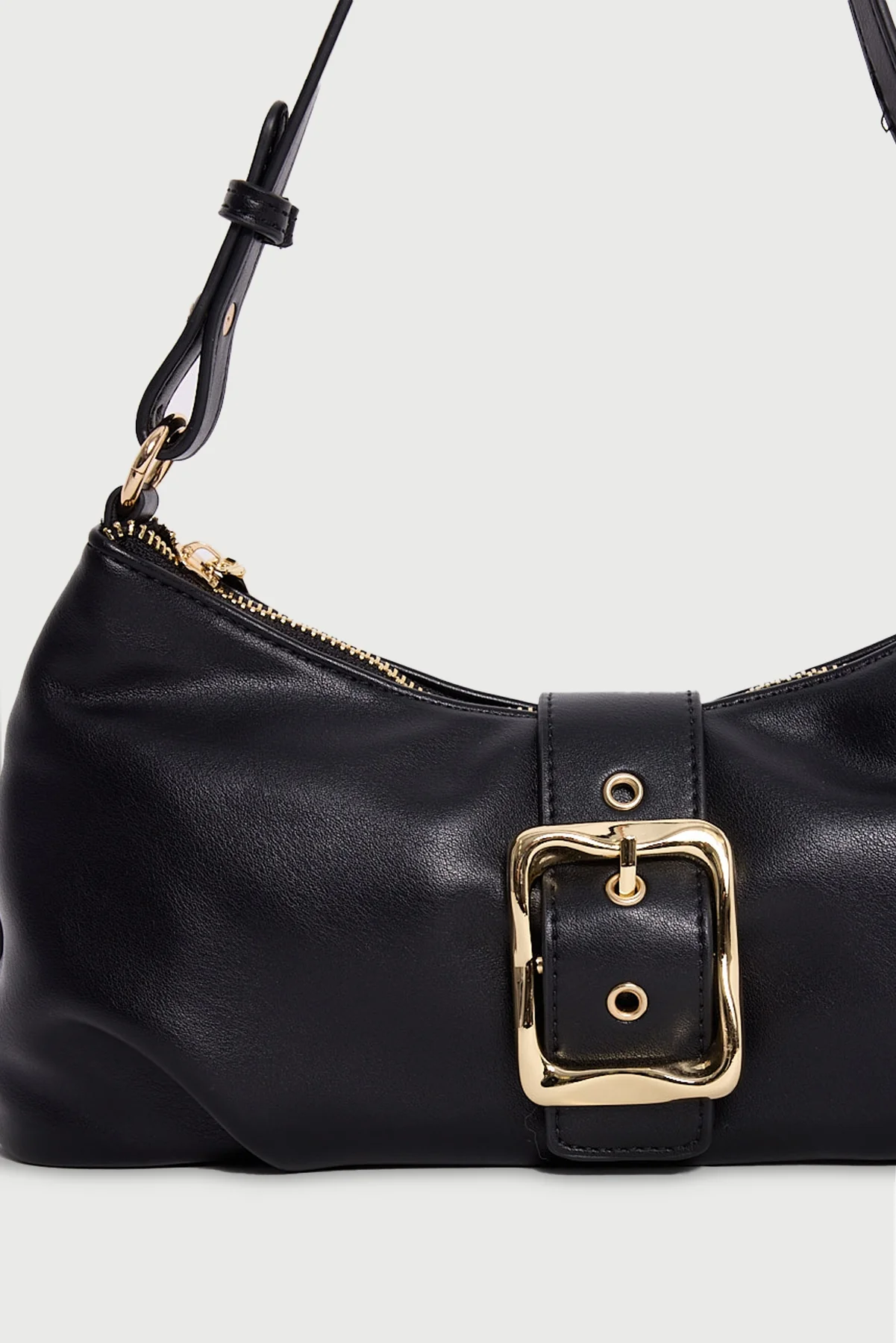 Perfect Stranger Enola Buckle Shoulder Bag Black - Image 2