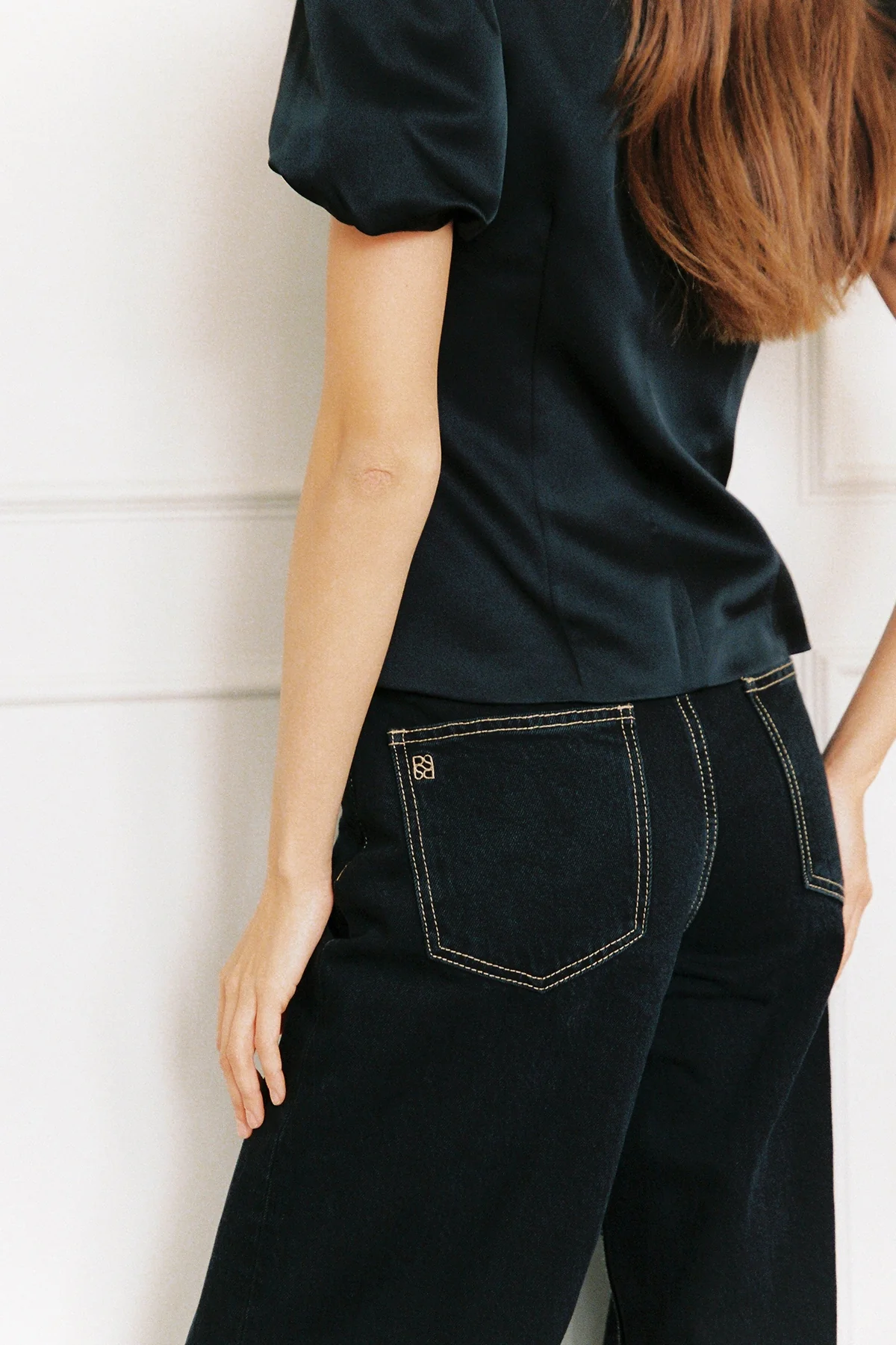 Perfect Stranger Fenella Short Sleeve Top Black - Image 3