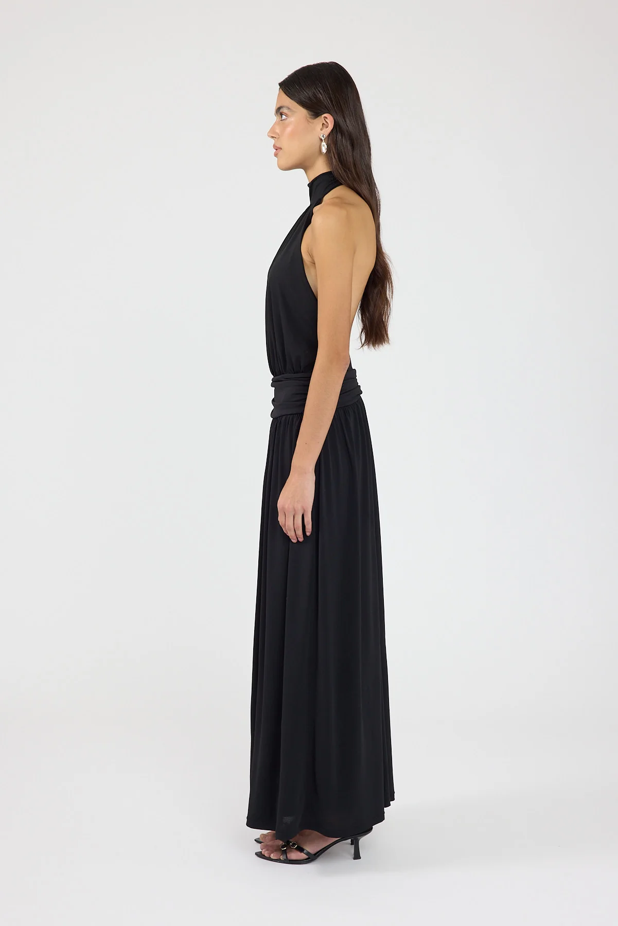 Perfect Stranger Finn Halter Maxi Dress Black - Image 2