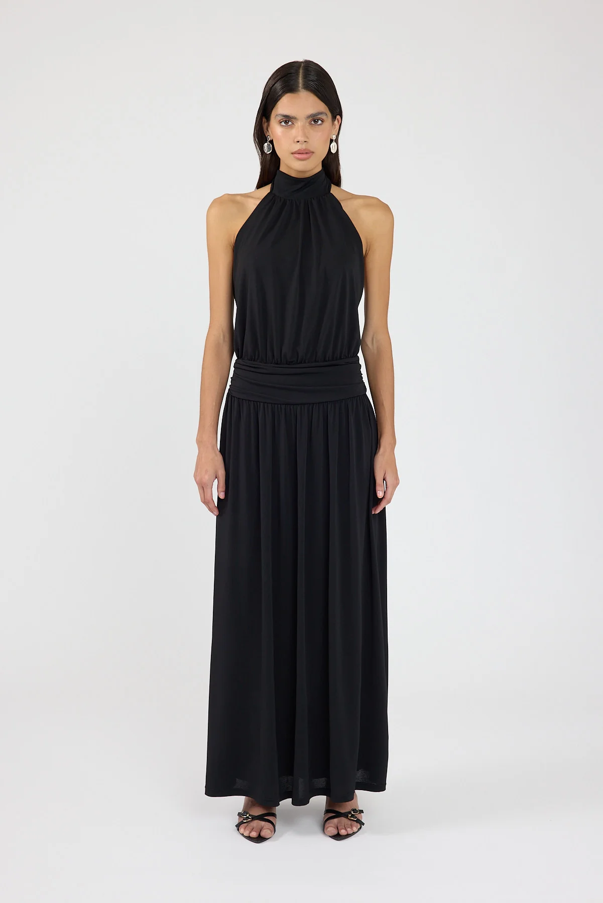Perfect Stranger Finn Halter Maxi Dress Black - Image 5