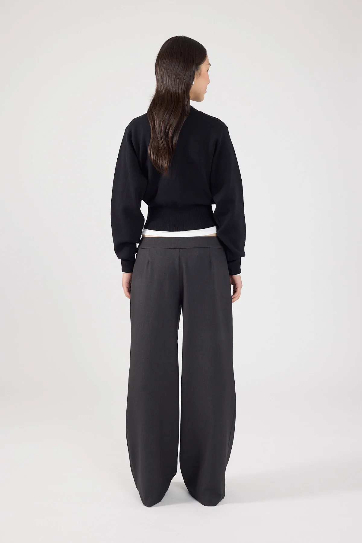Perfect Stranger Gabby Crew Neck Knit Jumper Black - Image 5