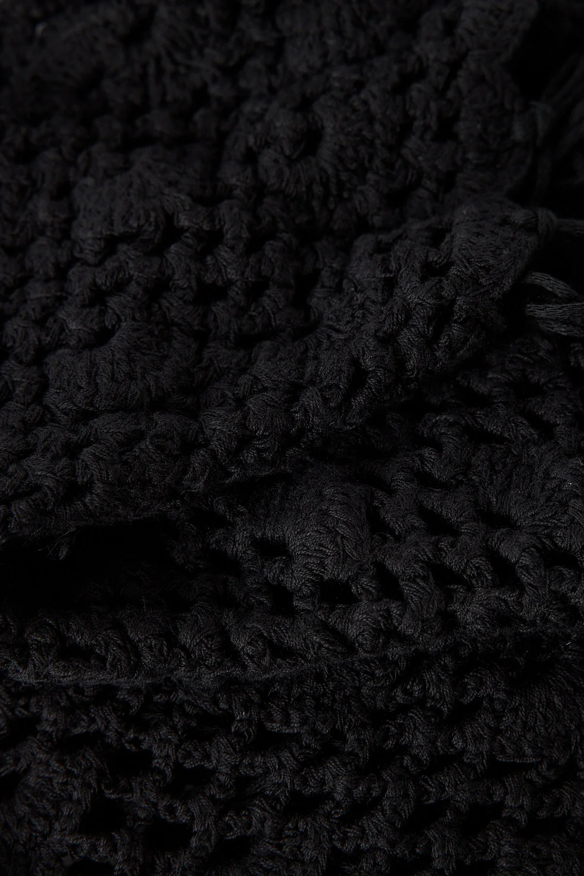 Perfect Stranger Gabi Crochet Scarf Black - Image 2