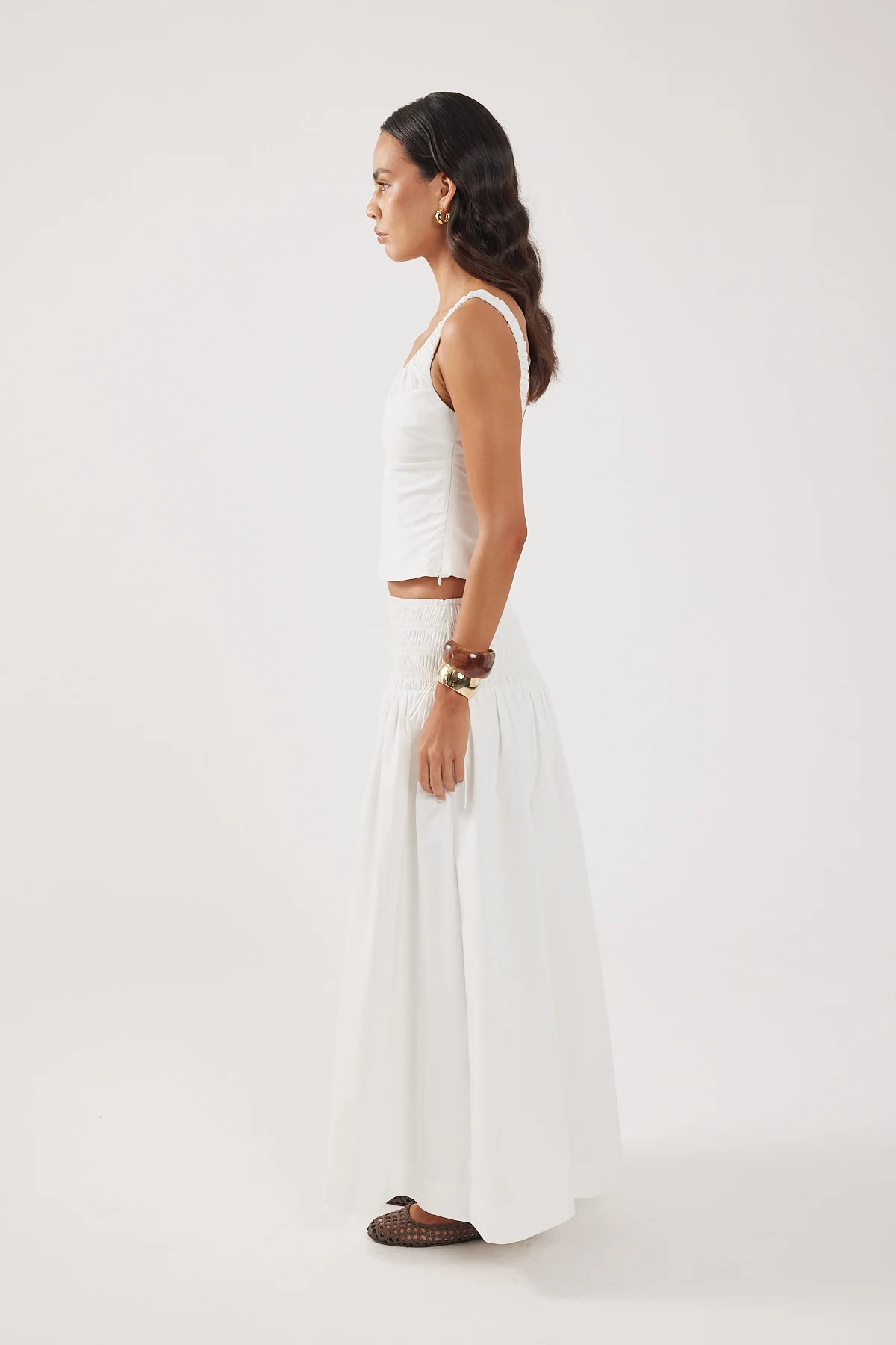 Perfect Stranger Gabrielle Maxi Skirt White - Image 7