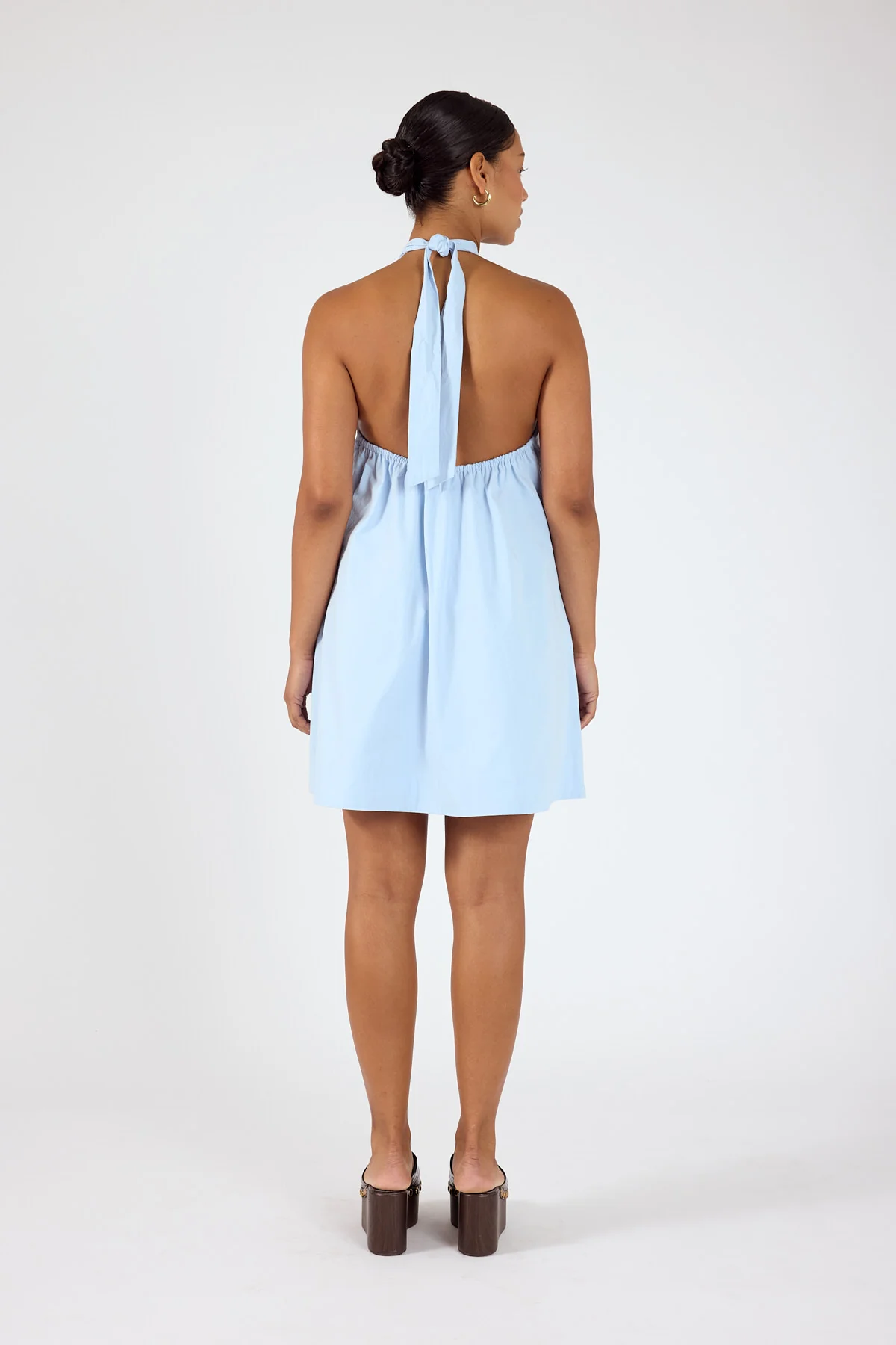 Perfect Stranger Goldie Halter Mini Dress Blue - Image 6