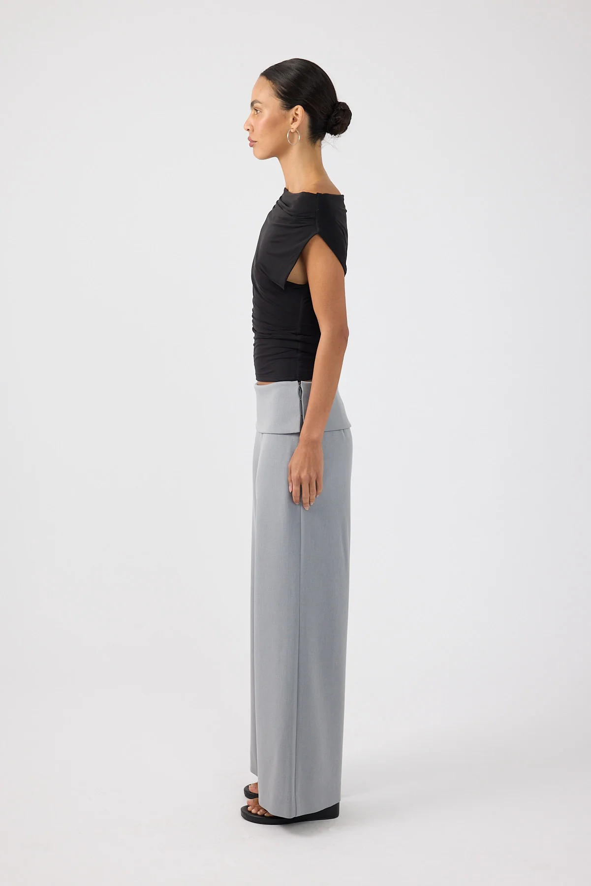 Perfect Stranger Harley Off Shoulder Top Black - Image 3