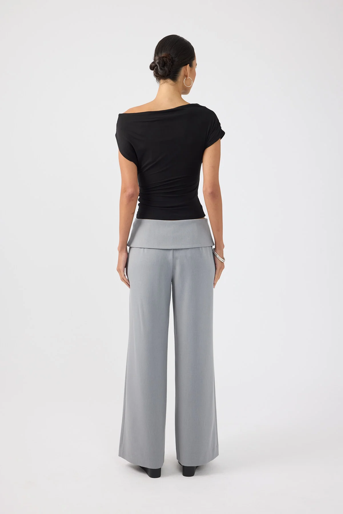 Perfect Stranger Harley Off Shoulder Top Black - Image 4