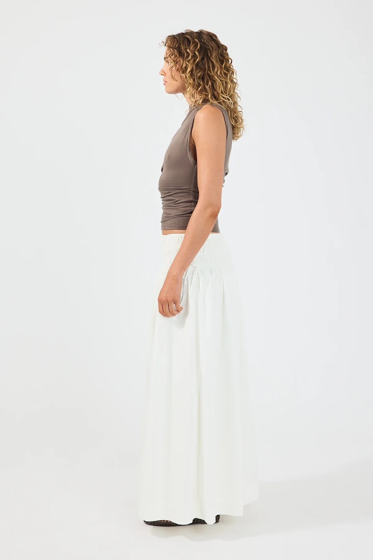 Perfect Stranger Harley Off Shoulder Top Brown - Image 4