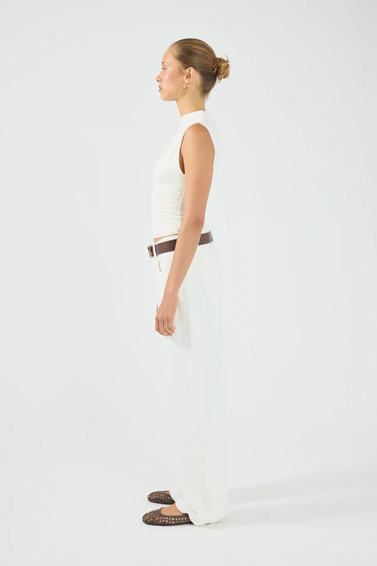 Perfect Stranger Harley Off Shoulder Top White - Image 7