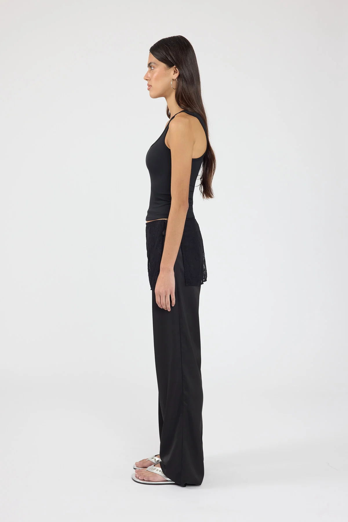 Perfect Stranger Harlow Lace Wrap Pants Black - Image 4