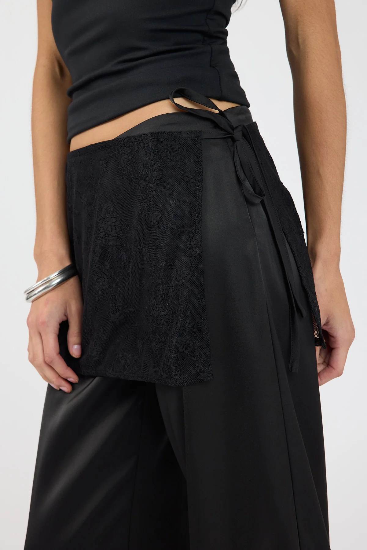 Perfect Stranger Harlow Lace Wrap Pants Black - Image 9